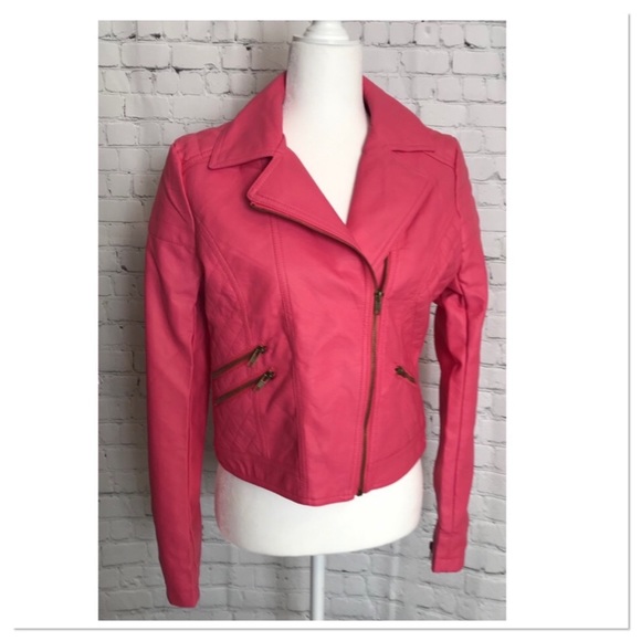 Boutique Jackets & Blazers - Vegan Leather Moto Jacket